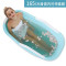 洗澡桶加厚塑料家用全身浴桶儿童泡澡桶大号浴盆浴缸有盖1.22米加厚款蓝色身高195以内适用_2 ilove小款靠枕款白色身高180以内体重160