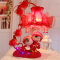 台灯卧室床头结婚礼物创意时尚红色新房婚房实用婚庆装饰对灯 精品情投意合42cm高
