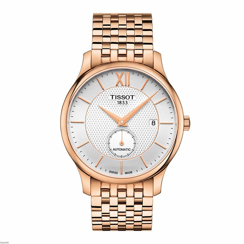 天梭(TISSOT)俊雅系列休闲钢带男士手表时尚商务皮带机械男表T063.907.16.058.00 T063.428.33.038.00