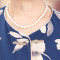 中老年人夏装女套装60-70岁宽松妈妈装短袖上衣T恤老人衣服奶奶装_3 XXL[] 绿色（上衣+裤子）