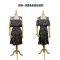 2018夏季新款韩版小清新碎花雪纺吊带连衣裙收腰显瘦学生中长裙子_8 均码 黑色