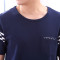 茵珠麗YinZhuli 2018纯棉短袖短裤男士睡衣 夏季可外穿男式爸爸休闲家居服男 夏天全棉中老年人居家服套装7806 XL码 4号款