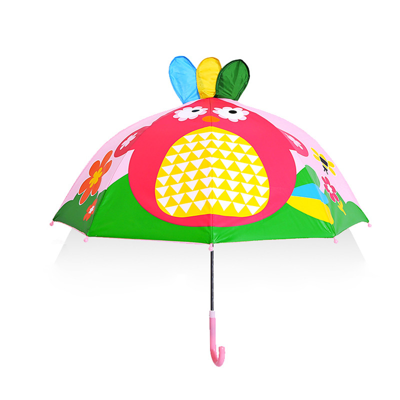 舒厅 儿童雨伞卡通动漫学生3D造型晴雨伞男女孩子宝宝可爱生日礼物折叠小雨伞公主遮太阳伞防紫外线 菠萝鸟
