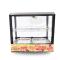 商用台式食品保温柜展示柜熟食蛋挞汉堡电热家用保温箱弧形大型两层(95*44*61) 默认颜色