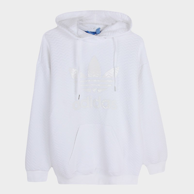 Adidas/阿迪达斯三叶草卫衣女春季针织连帽套头衫BJ8313 XL(170/92A) BJ8313