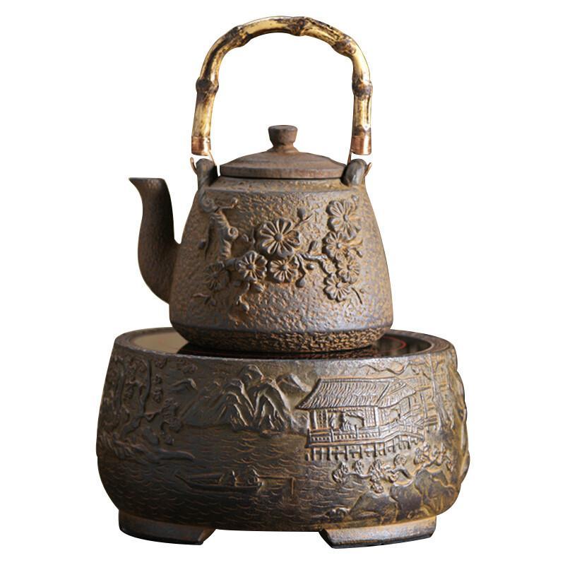 汇古轩铸铁壶专用电陶炉茶炉陶制茶壶_2 默认颜色