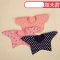 婴儿围嘴防水口水围兜宝宝口水巾360度旋转纱布新生儿多用卡通可爱儿童男宝女宝口水巾 3条加大F水款（粉圆点+六角藏青+六角爱心）