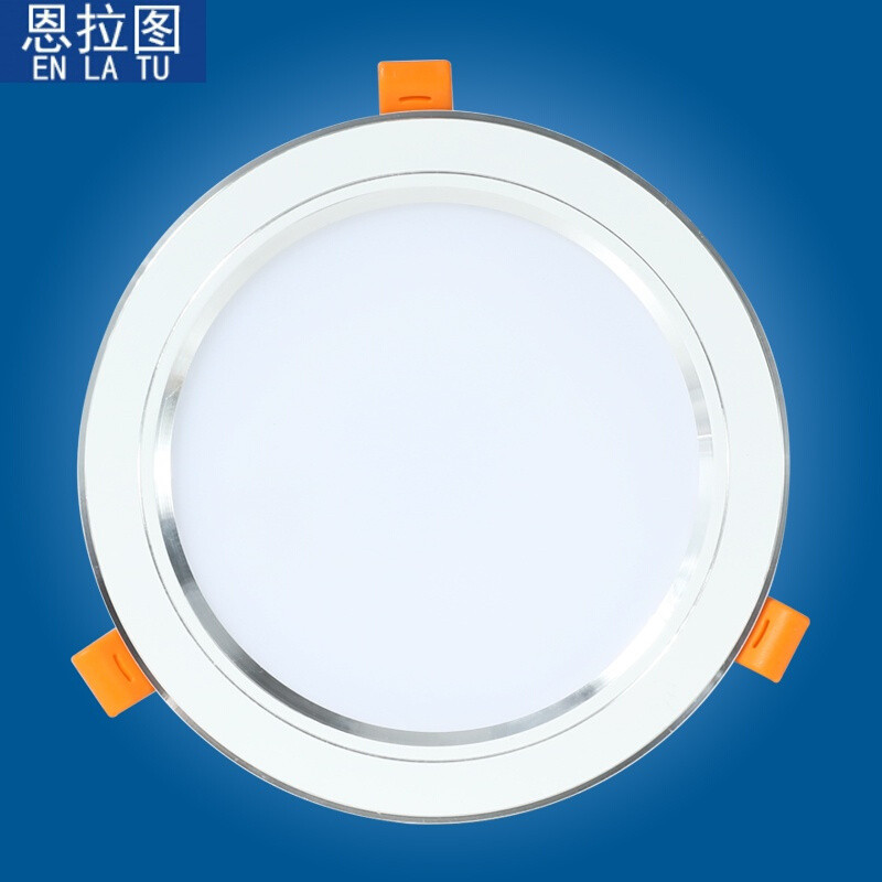 led筒灯天花灯嵌入式3寸客厅射灯3w5w7w4寸孔灯7.5/8/11公分射灯_1 6寸18瓦开孔16-18厘米通用