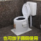 孕妇马桶老人塑料家用坐便器成人老年人移动座便器室内防臭坐便椅_8 默认尺寸 5代双防滑白色单桶厕所用空心桶