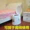 孕妇马桶老人塑料家用坐便器成人老年人移动座便器室内防臭坐便椅_8 默认尺寸 5代普通款卡其单桶房间用实心桶