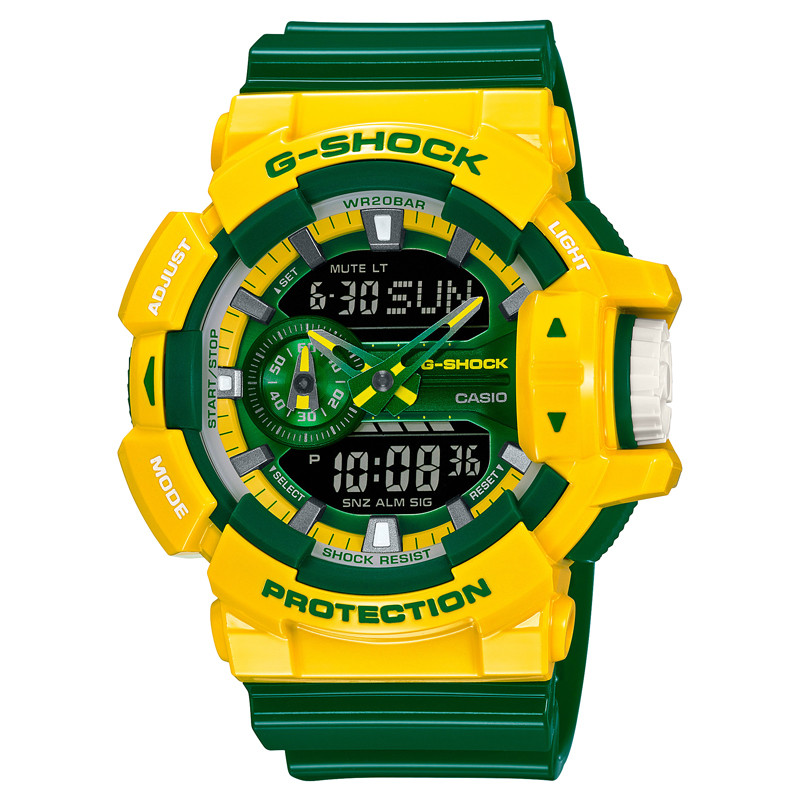 卡西欧casio手表gshock系列男士防水防震运动手表石英男表ga400cs9aga