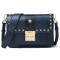 MICHAEL KORS 迈克·科尔斯MK Sloan Editor杨幂同款女士五角星皮质单肩斜挎包30F7GS9L3Y 海军蓝／黑色