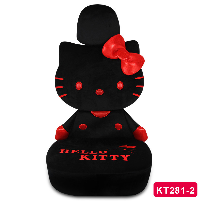 Hello kitty汽车通用冬季毛绒坐套