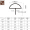 纯铜钉仿古鼓钉沙钉古铜钉装饰钉铜泡钉实心半球钉 1.0cm古黑色