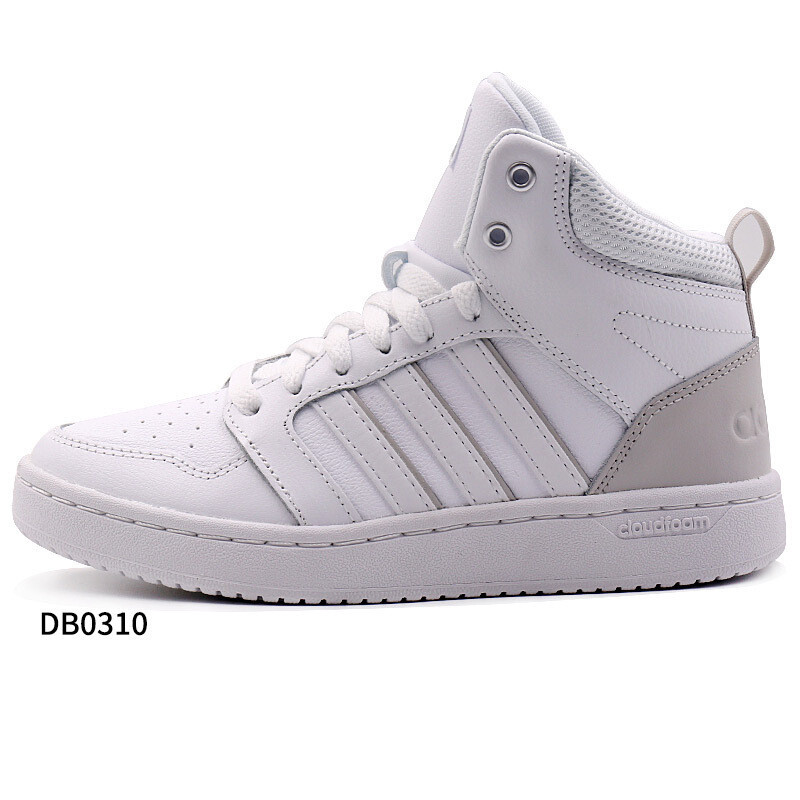 adidas阿迪达斯NEO女鞋2018夏季新款运动鞋轻便休闲鞋高帮板鞋DB0307 DB0310 38.5