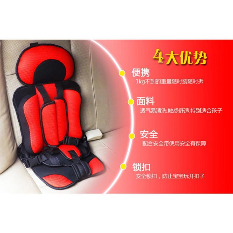 起亚K2 K3 K4 K5 KX7儿童安全座椅汽车用简易0-12岁便携增高坐椅 红色+黑色（小号0-3岁）