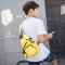 现代男孩（XIANDAINANHAI）韩版新款男士胸包单肩包男包斜挎包休闲挎包学生帆布小包 黑色升级版