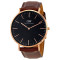 【直营】丹尼尔惠灵顿(Daniel Wellington) Classic Black系列 40mm表盘皮革表带石英表 DW00100125