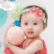 婴儿发带女童宝宝发饰 韩版小女孩头花儿童头饰品简约小清新四季可用小朋友头带婴童头饰 西瓜红139.扣子小花西红