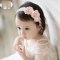 婴儿发带女童宝宝发饰 韩版小女孩头花儿童头饰品简约小清新四季可用小朋友头带婴童头饰 112.双纱玫瑰白发带