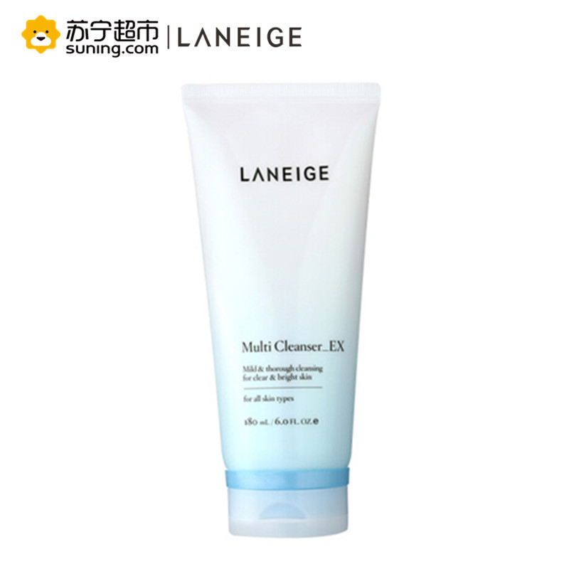 兰芝(Laneige)多效净肤洁颜膏180ml 泡沫洗面奶 温和清洁卸妆洁面