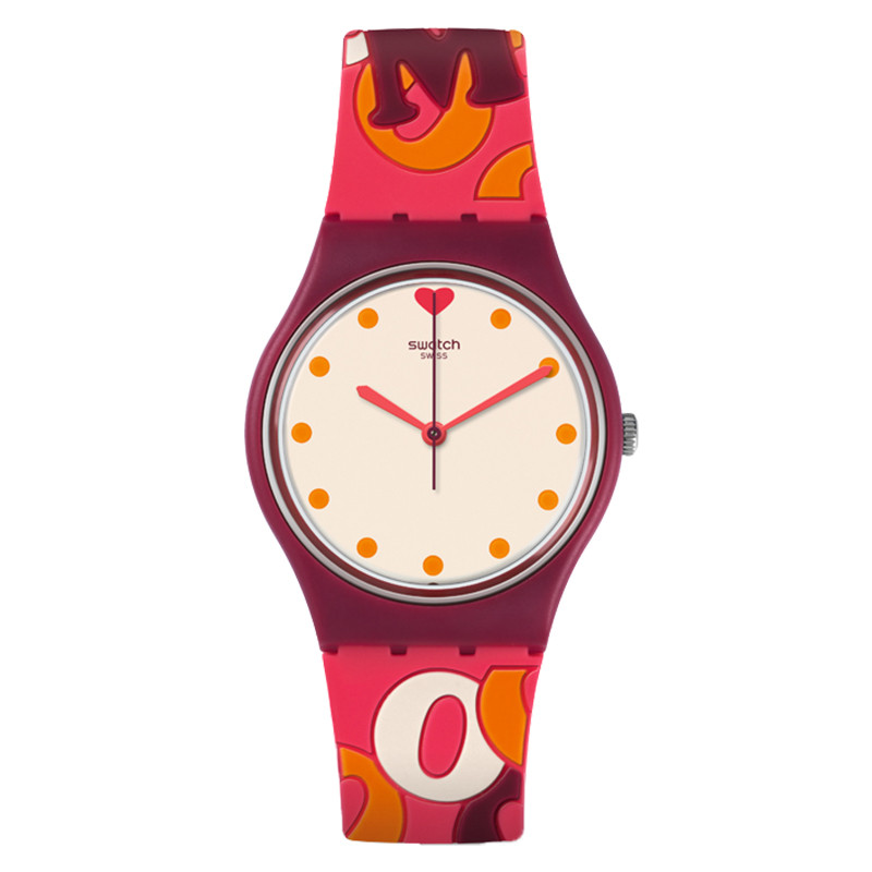 斯沃琪（Swatch）手表 经典色彩密码系列 字母设计石英男女表GR171 GR171