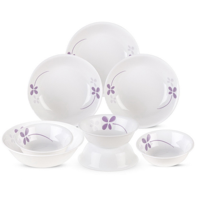 visions corelle 美国康宁餐具 紫色幸运草系列 cr-nwp02(八件套)