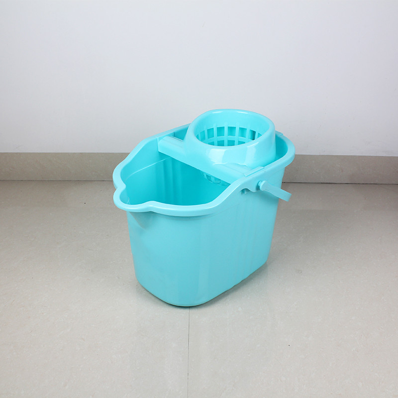 纳爱家(naaijia)拖布桶拖把清洗桶家用手动洗地拖桶挤水桶拖把桶单桶 小号蓝色