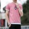 短袖T恤男夏季男士韩版潮流青少年体恤男装 2XL 铁锈红