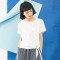 素缕2018夏装新款女宽松显瘦白色简约百搭套头短袖T恤SC8205芠 XL 白色