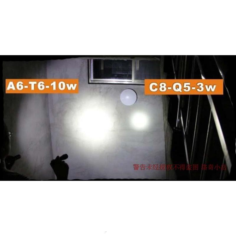 正品Supfire神火强光手电筒多功能充电迷你特种兵防身超亮5000_1 A6+2电1充+手绳