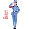 儿童服装成人小孩小红军衣服演出服女装合唱服装男女小朋友表演服装通用套装婴童服装套装 180cm 儿童蓝色绑腿款