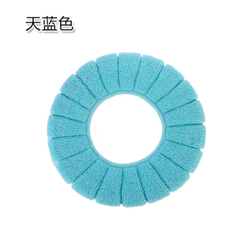 加厚马桶垫秋冬季保暖马桶圈马桶坐便器垫通用坐便套马桶套_1 天蓝色
