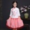 儿童学生服装唐装汉服古装古筝演出服女童幼儿六一合唱可爱创意小清新创意女宝宝裙子 140cm 白红