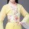儿童古装仙女裙装汉服公主贵妃改良小女孩影楼表演写真舞蹈演出服儿童节表演服婴童裙子 150cm 玫红