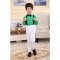 六一儿童合唱演出服男童背带裤小学生朗诵舞蹈服幼儿园小朋友表演服通用套装简约婴童套装 110cm 长袖背带裤绿色