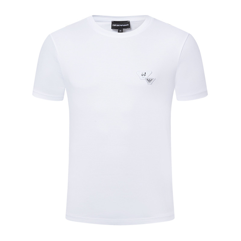Emporio Armani/安普里奥阿玛尼 白色鹰标男士纯棉短袖T恤#3Z1TL8 1JQSZ 0100 XL 白色
