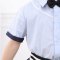 儿童演出服表演服男童女童两件套上衣衬衫短期短裤夏季套装六一儿童节演出服装婴童套装 130cm 女款