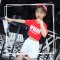 六一儿童爵士舞演出服女童啦啦队幼儿园表演服街舞套装现代舞通用小朋友简约套装婴童套装 150码（适合身高145厘米） 白色裤子