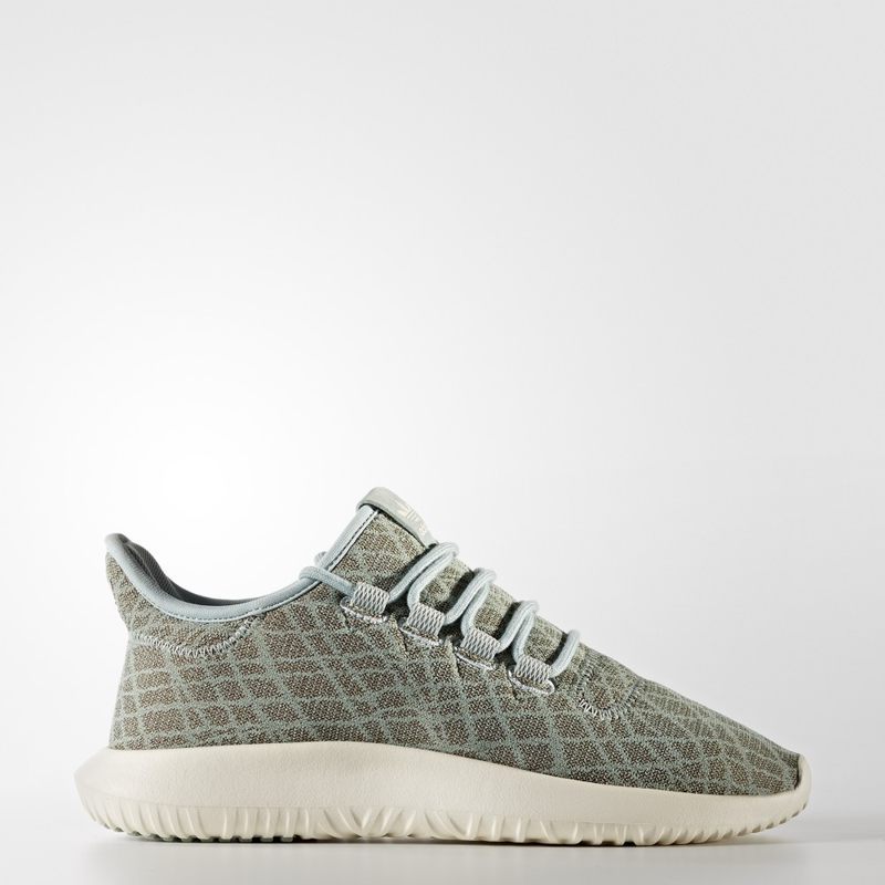 adidas阿迪达斯三叶草女子TUBULARSHADOWW经典鞋BY9737 质感绿/质感绿/石膏白 37