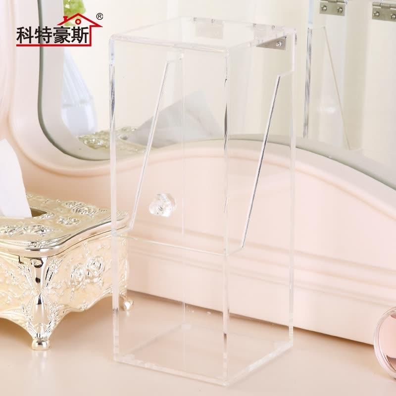 科特豪斯化妆刷收纳桶桌面化妆品收纳盒防尘防灰化妆刷子收纳筒 掀盖款