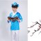 儿童书童汉服童学馆服装幼儿国学班书童弟子规舞台演出学童通用套装简约小清新婴童套装 120cm 白色长款+帽子