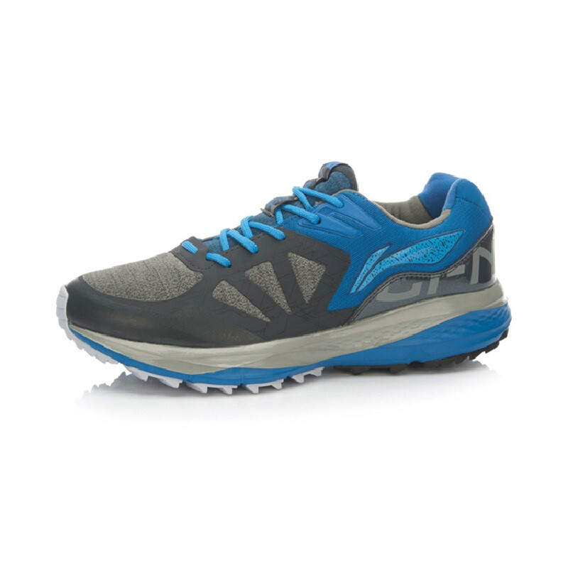 李宁(LI-NING)2018新款女减震透气网面运动跑鞋ARBM194 新基础黑/基础白 38