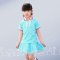幼儿园小朋友夏装男女童儿童套装短袖夏季中小学演出服通用婴童套装简约小清新小孩套装 100cm(100码建议身高80-90) 女蓝05