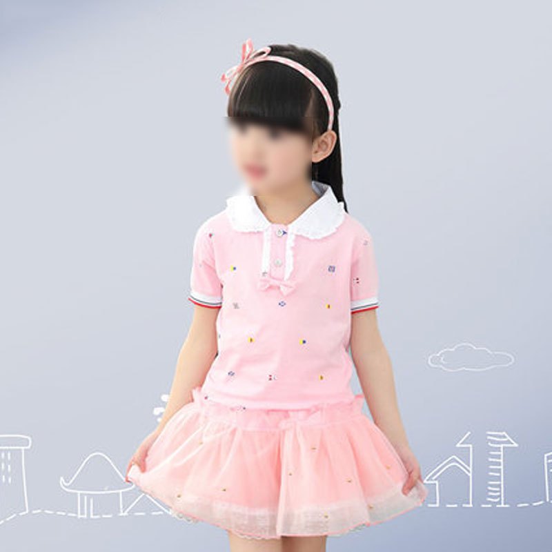 幼儿园小朋友夏装男女童儿童套装短袖夏季中小学演出服通用婴童套装简约小清新小孩套装 160cm(160码建议身高140-145) 女粉08