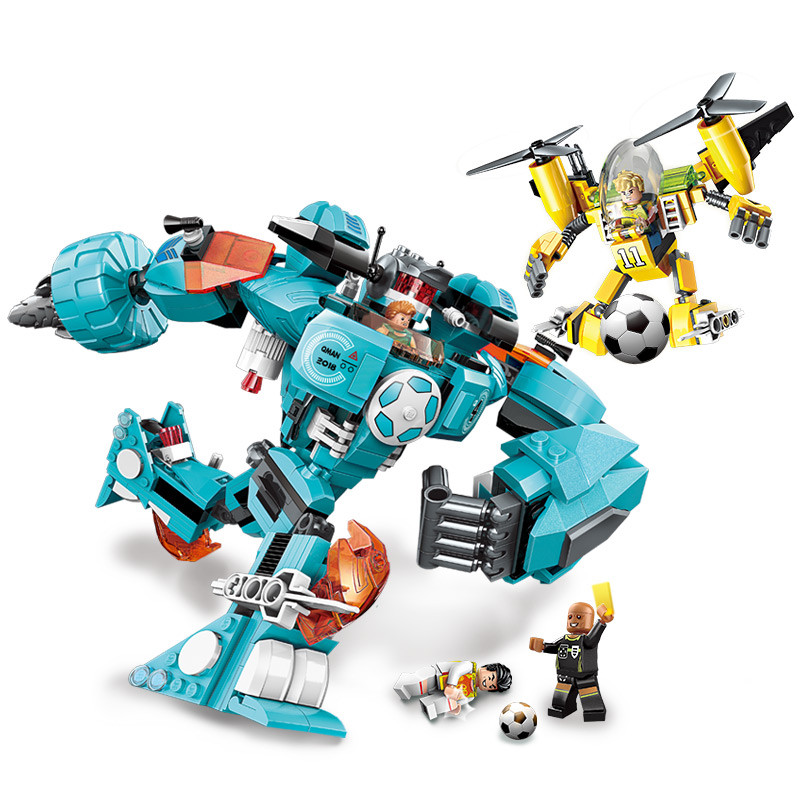 【162颗粒】启蒙积木系列儿童益智拼插拼装积木玩具-灵鹉机甲