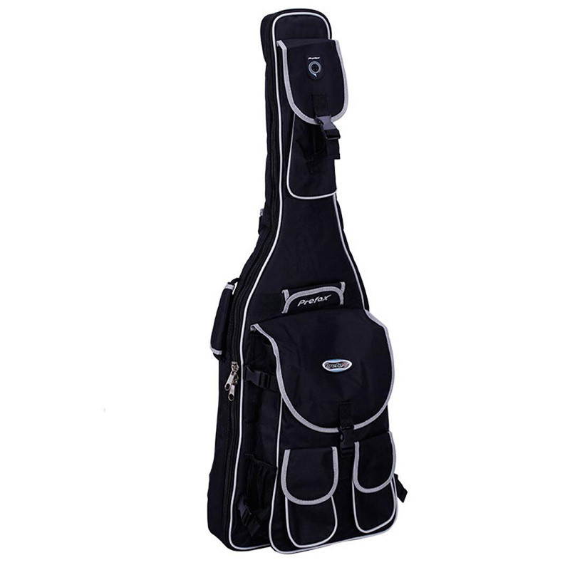 Prefox电吉他包民谣古典吉他包贝司包 木吉他包 加厚保护琴包 电吉他包-黑色