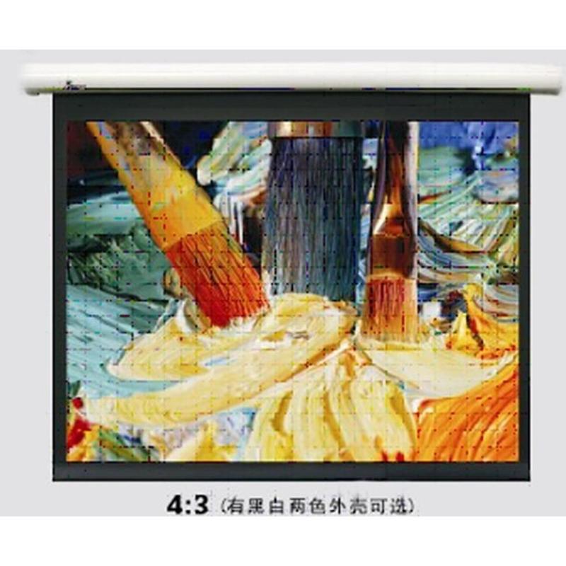 全新JK经科I200系列4：3 84寸白塑高清手动幕