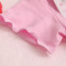 儿童舞蹈服女童夏季练功服少儿中国舞民族舞短袖跳舞服装T恤童装 适合135-145CM 粉红（莱卡棉）绑带