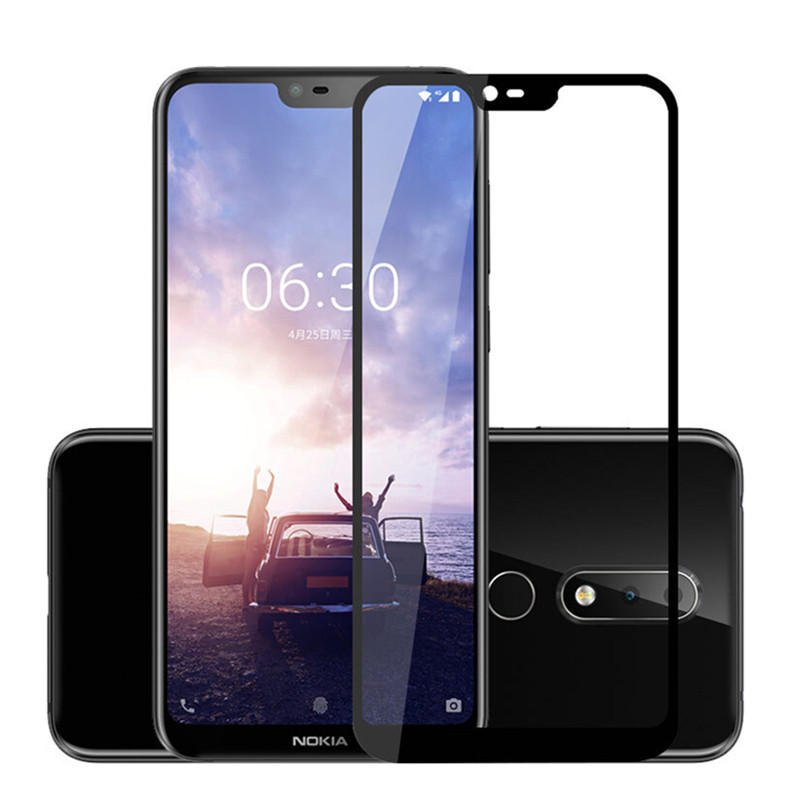 VIPin 诺基亚X6钢化膜 手机膜 保护膜 Nokia x6全屏高清钢化玻璃膜 全屏膜黑色